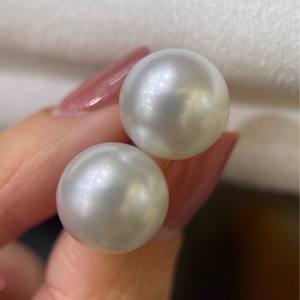 Pendientes de Plata S925 con Perlas Naturales de Agua Dulce de 5-6 mm para Mujer, Incrustaciones de Lujo de Concha Madre con Pequeñas Perlas - Product Image 3