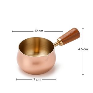 Utensilios de Cocina y Repostería Todo en Uno, Duraderos, de Acero Inoxidable, Tazas Medidoras, Cubiertos de Madera Dorados - Product Image 4