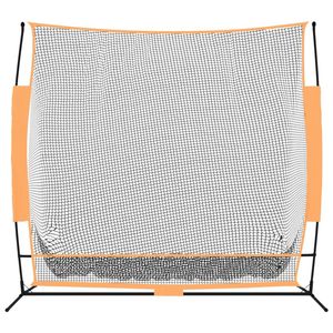 Filet de pratique de golf en polyester noir et orange de 84.6 po x 42.1 po x 85 po - Product Image 3