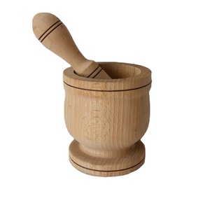 Hot Selling Wooden Mortar and Pestle for Home Restaurant Kitchen Accessories <b>Herb</b> & Spice Tools Granite Medicine <b>Grinder</b> Masher - Product Image 1