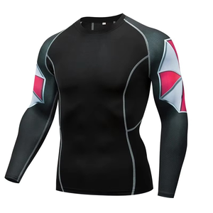 Maillot de bain à manches longues personnalisé sublimé, chemise de surf, vêtement de fitness à séchage rapide pour hommes, couleurs et logo personnalisables - Product Image 2