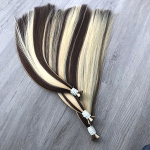 Cabello liso a granel de Color Piano, extensión de cabello humano crudo/Virgen vietnamita, vendedor al por mayor, Super doble dibujado, la mejor calidad SA - Product Image 1