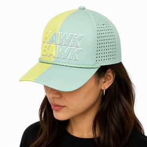 Casquette de golf unisexe avec cordon frontal, broderie personnalisée, panneaux arrière respirants, visière incurvée, fermeture arrière réglable, coutures soignées - Product Image 3