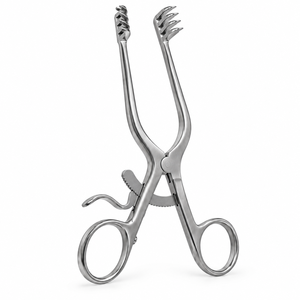 Écarteur chirurgical auto-serrant Weitlaner 16 cm, 3x4 dents coupantes, en acier inoxydable, instrument manuel de chirurgie générale, kit chirurgical - Product Image 5