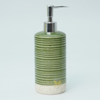 Distributeur de savon cylindrique en céramique, accessoire de salle de bain pour la maison et l'hôtel