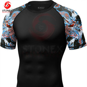 Custom Men's Compression Long Sleeve rash guard Moisture Wicking <b>Athletic</b> Gym Workout Running Base Layer Sportswear - Product Image 1