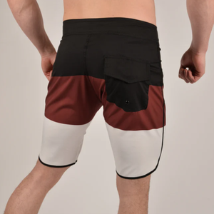 Short de bain décontracté pour homme en polyester écologique, color block, avec cordon de serrage, taille mi-haute, respirant et séchage rapide - Product Image 6