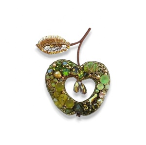 En gros AHTA BULLION BADGES LEATHER WORKS Company Patch brodé à la main en tissu cuivré avec motif tournesol, feuille dorée et fleur Zardosi - Product Image 5