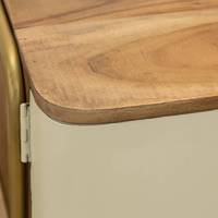 Meuble TV Vandana Mira Pebble en bois d'acacia et métal