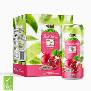 8.5 fl oz Sparkling Water Green Tea Pomegranate OEM ODM Private Label Beverage Manufacturer - Product Image 1