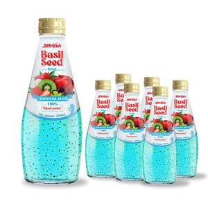 ตัวอย่างฟรี เครื่องดื่มเมล็ดโหระพา JBFRESH ขนาด 290 มล. บรรจุขวดแก้ว รสเสาวรส ได้รับมาตรฐาน BRCGS รับผลิตแบบ OEM ODM โดยผู้ผลิตเครื่องดื่ม - Product Image 2