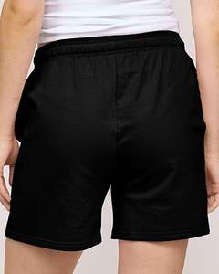 Shorts pour femmes en molleton 100% coton de haute qualité, best-sellers, avec logo brodé personnalisé, légers. - Product Image 5