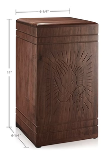 โกศไม้กระถินณรงค์สลักลายมืออธิษฐาน - Product Image 2