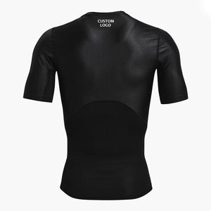 T-shirt de compression en gros à manches courtes pour hommes, coupe oversize, respirant, séchage rapide, pour la course et le sport - Product Image 2