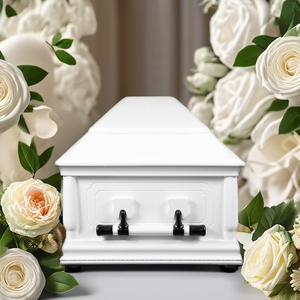 Ataúd Clement Ataúdes de madera dura de estilo norteamericano de alta calidad Fabricante de ataúdes de madera Ataúdes al por mayor para funeral 3D Nuevo - Product Image 4