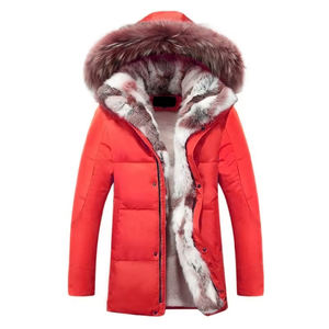 Parka de Invierno de Lujo para Hombre, Chaqueta de Plumón con Capucha de Piel, Abrigo Acolchado Cálido y Resistente, Impermeable, Cortavientos, Aislado para Frío Extremo - Product Image 2