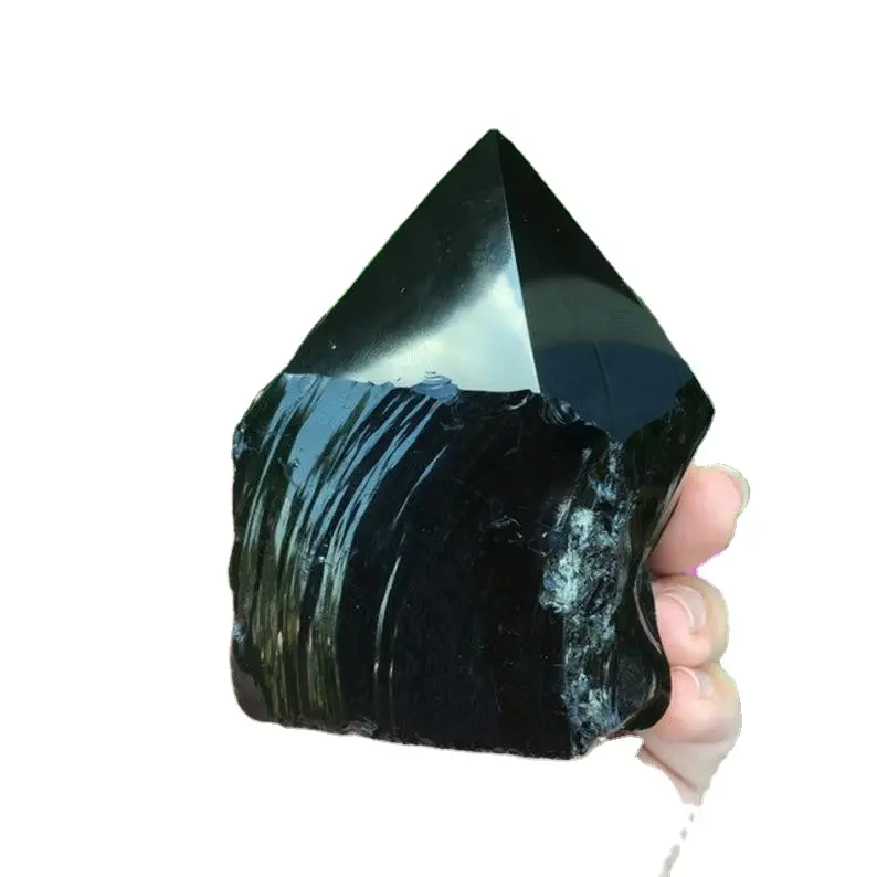 Feng shui cristal de pedra preciosa, alta qualidade, premium, atacado, natural, preto, cristal, diamante, ponto, amor, floresta, europa