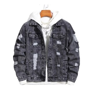 Wholesale Direct Factory <b>White</b> Denim <b>Jeans</b> Coat Jacket <b>Men</b> Active Wear Jacket/<b>white</b> Denim Jacket - Product Image 3
