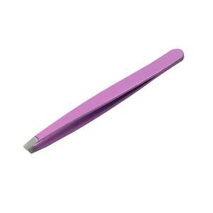 Juego de Pinzas para Cejas de Acero Inoxidable con Punta Inclinada en Color Personalizado - Product Image 4