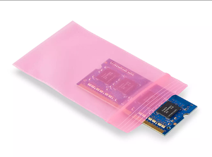 Customizable Antistatic <b>PET</b>/AL/CPP ESD Protection Electronic Components Packaging Bags with Zipper Top Recyclable 70x180mm - Product Image 6