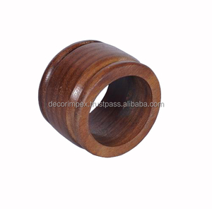 Rond de serviette pur Design Unique en bois fait à la main ronds de serviette papier pour Table à dîner fabriqué en inde fournisseur vente chaude - Product Image 3