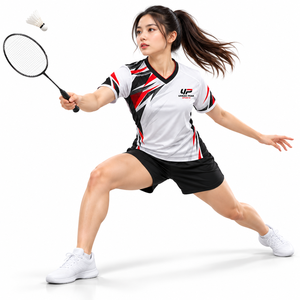 Maillot de badminton durable avec coutures renforcées aux épaules, encolure confortable et construction pratique pour une pratique régulière - Product Image 4