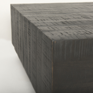Mesa de Centro Cuadrada de Madera Maciza Rústica - Product Image 5