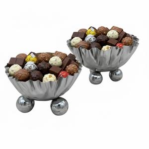 Vente en gros de bols à chocolat décoratifs en métal doré de qualité supérieure, élégants, pour la décoration de la maison, porte-desserts, prix direct d'usine - Product Image 5
