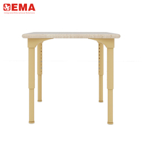Meubles d'usine EMA en bois pour garderie préscolaire Table de lecture sensorielle Bureau réglable