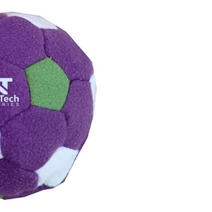 <b>Hacky</b> <b>sack</b> NeXT Tech INDUSTRIES Purple White Green Soccer Ball Lightweight Sport Toy 2.5 Inches - Product Image 6