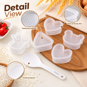 Kit de moules à riz avec plusieurs formes mignonnes et spatule à riz pour la création de Onigiri, Sushi, Bento - Fabricant au Vietnam - Product Image 4