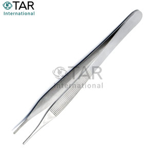 แหนบปลายหยัก Adson ขนาด 15 ซม. คีมจับเนื้อเยื่อ คีมผ่าตัด เครื่องมือแพทย์สำหรับทันตกรรม สัตวแพทย์ ทำจากสแตนเลส - Product Image 3