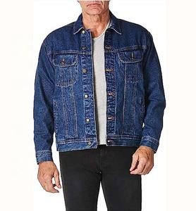 Nouvelle veste en jean d'hiver à col rabattu mince pour hommes avec fermeture éclair à bouton en corne Style vintage - Product Image 3