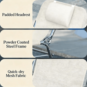 Sdraio Pieghevoli Comode per il Relax all'Aperto - Product Image 3