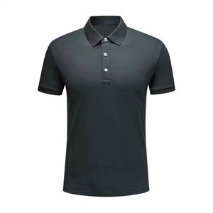 Polo homme vert uni à manches courtes, style décontracté, coupe classique, boutons sur le devant - Product Image 2