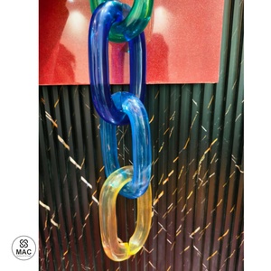 Wholesale <b>clear</b> Chunky Thin <b>Resin</b> Chain High Quality Link Big Chain home and office room decoration multi links available - Product Image 4