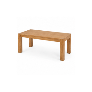 Ensemble de salle à manger ARTERRA en teck artisanal de qualité supérieure, table rectangulaire moderne, chaises à dossier haut pour villa, hôtel, appartement - Product Image 3