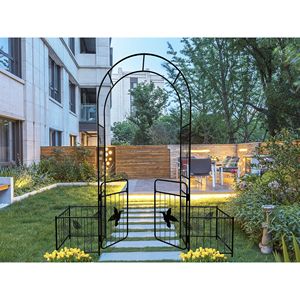 Arco da Giardino in Metallo per Matrimoni all'Aperto, Modello B, per Pergolati e Supporto per Piante Rampicanti, Eventi e Feste - Product Image 3