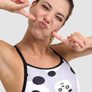 Maillot de bain une pièce personnalisé pour femme, imprimé, sportif, pour la natation, conception OEM, tenue de plage - Product Image 4