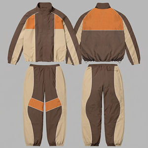 Custom Logo Printed Lightweight Elastic Drawstring Hooded Casual Jacket <b>Trouser</b> 100% Cotton Regular Fit <b>Waterproof</b> Windproof - Product Image 1