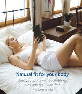 Bralette Natural Ease para Mujer, Tejido Suave, Diseño Ecológico, Forma Delicada, Elasticidad Adaptable, Capas Transpirables, Cómodo de Usar - Product Image 2