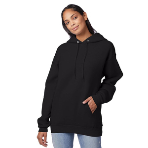 Sudadera con Capucha Personalizada ODM con Logotipo Frontal Negro para Hombre y Mujer, Sudadera de Felpa de Algodón Premium, Ecológica, Informal, de Invierno, 370g, Resistente al Viento - Product Image 4