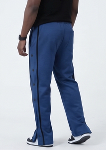 Pantalon Homme en Molleton Épais Tricoté avec Cordon de Serrage à la Taille, Boutons Latéraux, Écologique, Respirant, Style Urbain, Logo Personnalisé - Product Image 4