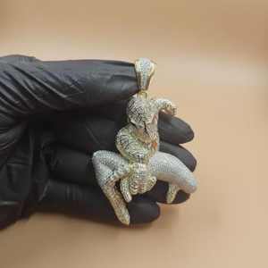 Colgante 3D de Spider-Man en Plata de Ley 925, Colgante Personalizado de Personaje de Dibujos Animados para Hombre, Regalo de Cumpleaños, Joyería Hip Hop - Product Image 4