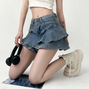 Women Denim Shorts High Rise Blue Jean Shorts Casual Summer Short Pants Soft Stretch Ladies Fashion Denim Wear - Product Image 2