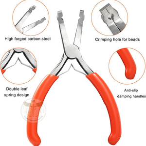 Pince à trou pré-percé Qorvex en acier au carbone de 3 mm, outil durable pour la fabrication de bijoux DIY, avec double ressort à feuille, légère et positionnable - Product Image 2