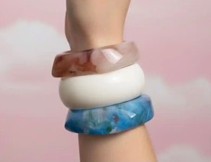 Elegant Style <b>Jade</b> <b>Bangle</b> Bracelets Women's Classic Style Multi Color Stackable <b>Bangles</b> Jewelry Fashion Accessory For Girls - Product Image 1