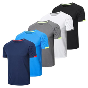 Bon fournisseur, service OEM, hauts de sport écologiques à séchage rapide, respirants, anti-transpiration, manches courtes, t-shirts de sport. - Product Image 1