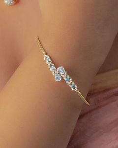 Brazalete Azul Premium con Piedra Azul, Diseño Elegante con Detalles Brillantes, Accesorio de Joyería Moderno y Elegante - Product Image 4