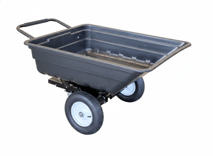 Chariot à benne basculante Caldwell, capacité 350 kg, remorque pour ferme et jardin - Roues en PU anti-crevaison de 16 pouces ou roues pneumatiques robustes à 4 plis - Product Image 6